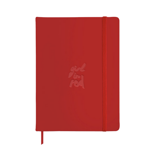 Girl In Red Notebook