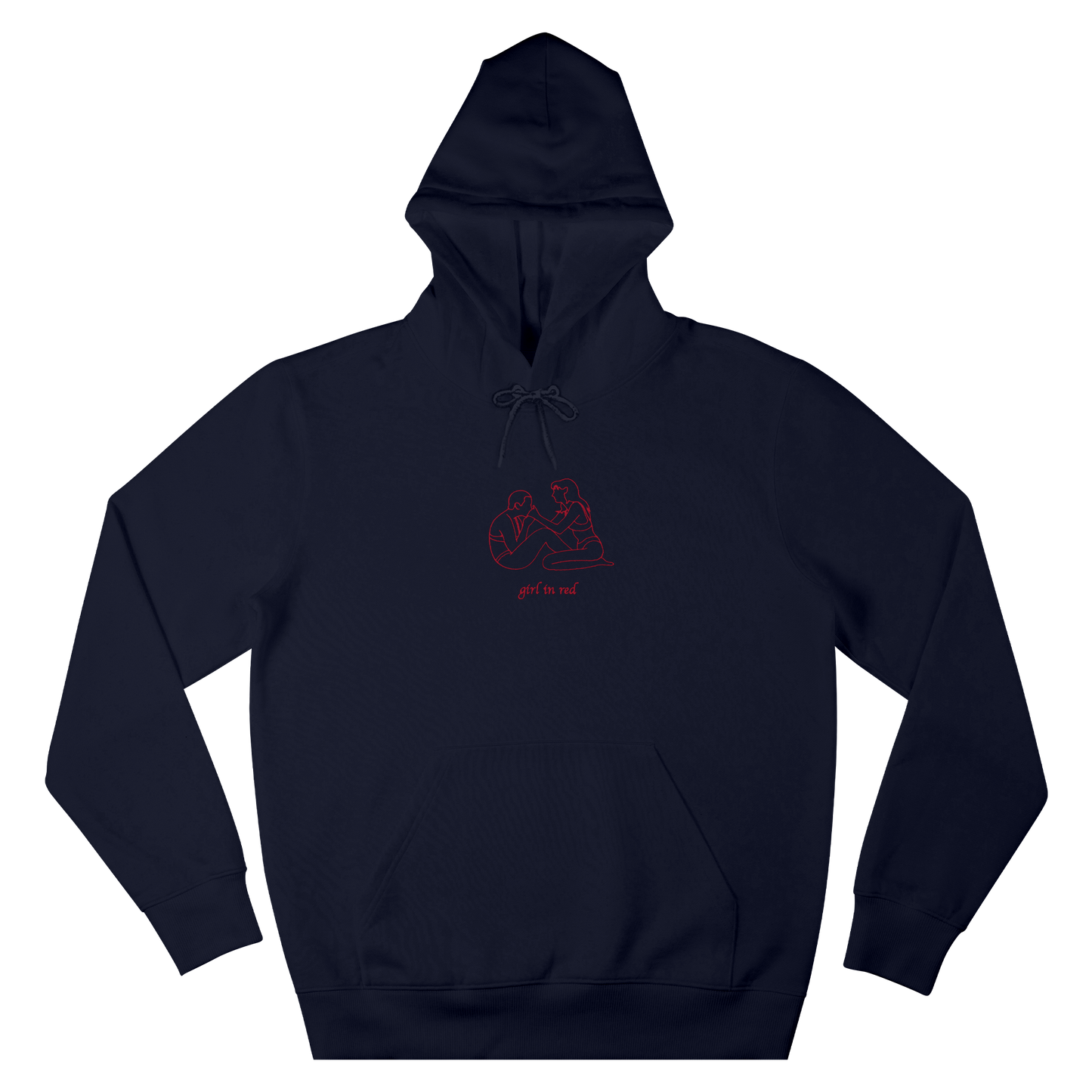 GIRL IN RED DRAWING HOODIE