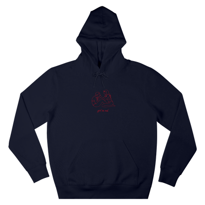 GIRL IN RED DRAWING HOODIE