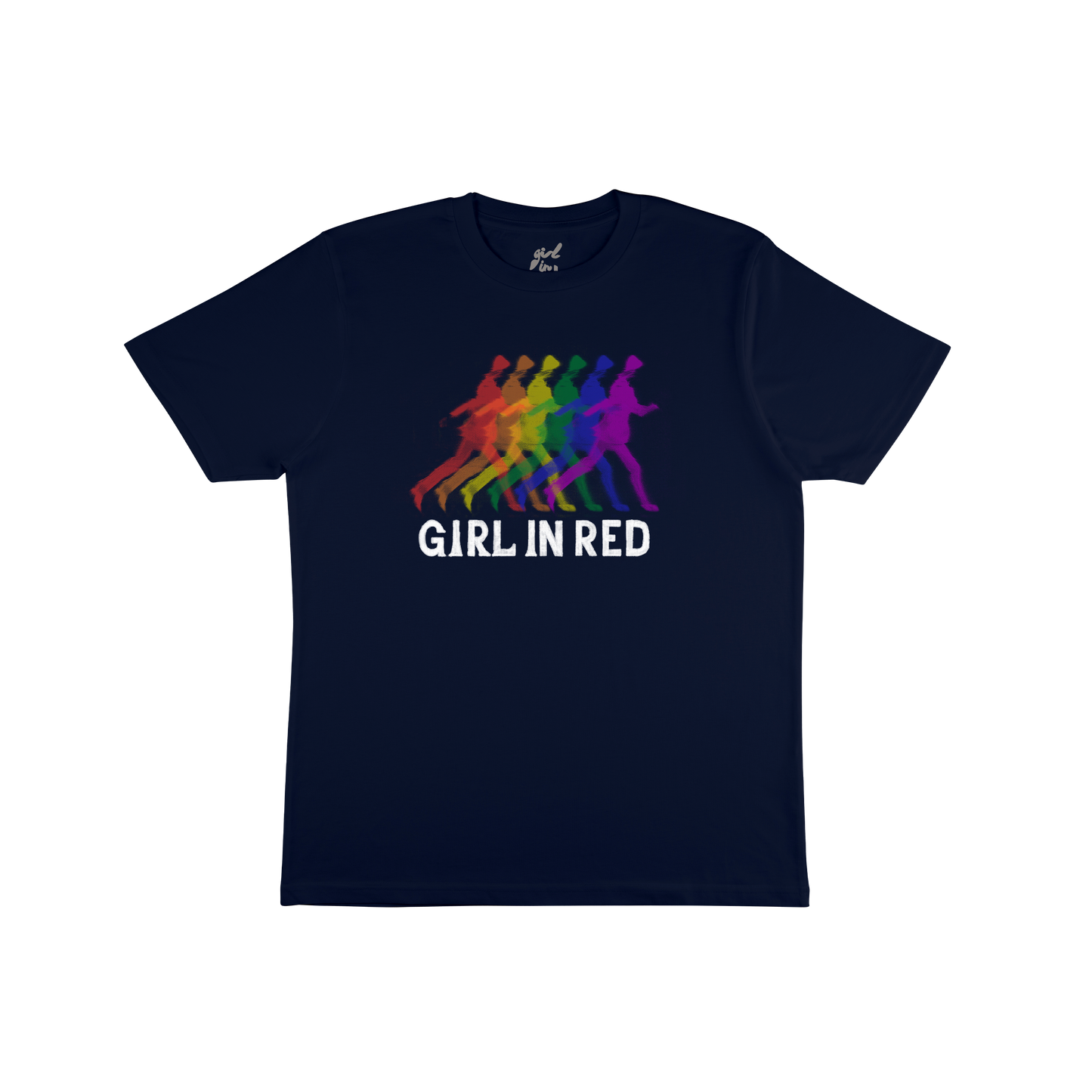 Rainbow Silhouette Itin Navy Tee