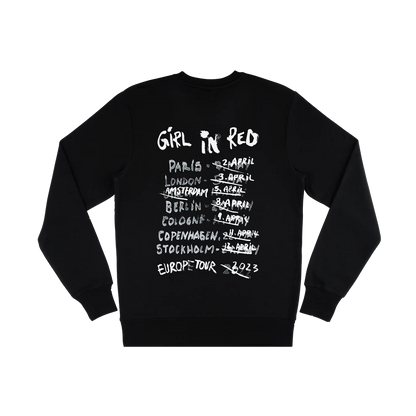 Girl In Red Tour Black Crewneck